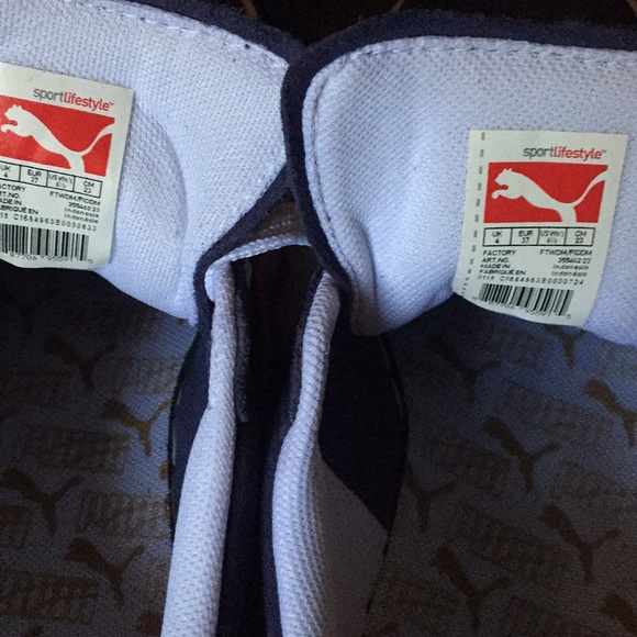 👟✨Puma✨💴Mens Liga Suede Trainers Blue/Red - Picture 5 of 5